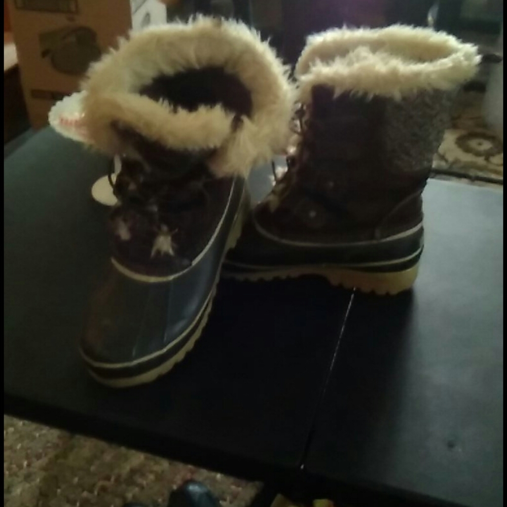 KHOMBU waterproof (rubber, leather, faux fur)BOOTS